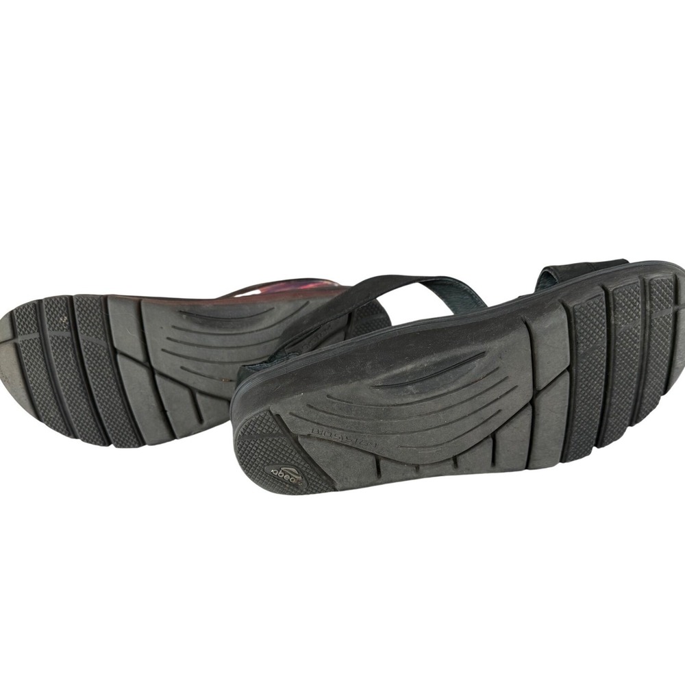 Abeo B.I.O.system Magnetic Black Leather Strappy Platform Sandals  Womens 10N - Picture 5 of 6